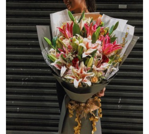 Розовый. микс